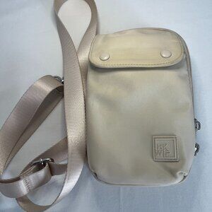 IHKWP Beige Nylon Cross Body Bag Pre Owned